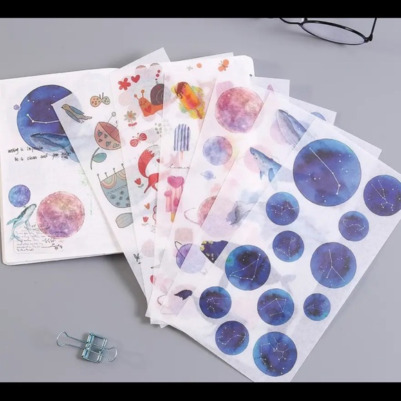 $2 SPACE STICKERS. NEW. 3 SHEETS. $2 WITH ANY $10 ORDER OR MORE - Picture 3 of 16